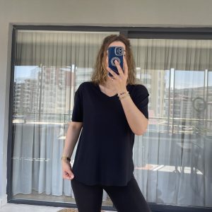 Oys V Yaka Tshirt Lacivert