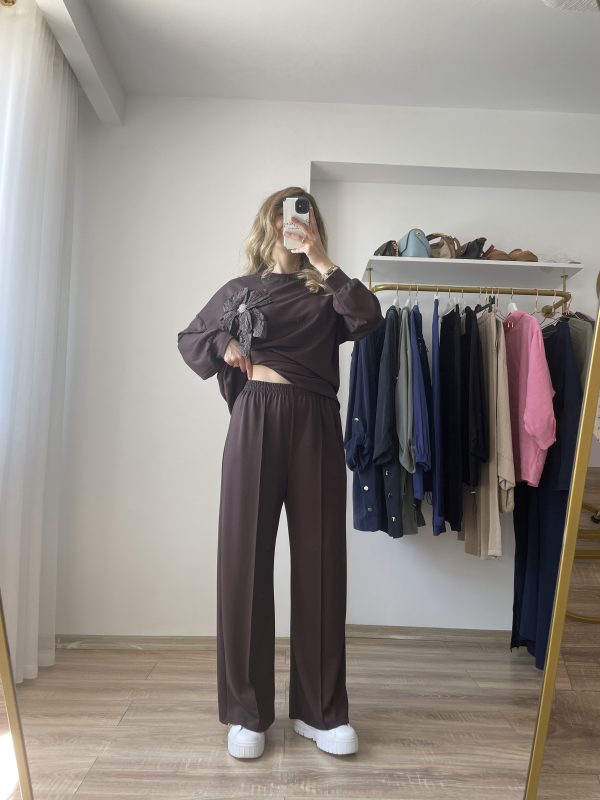 Gül Detay Luxury Takım Kahve - Görsel 6