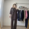 Gül Detay Luxury Takım Kahve
