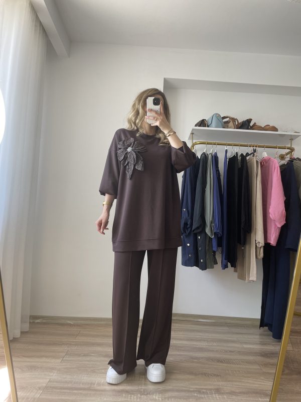 Gül Detay Luxury Takım Kahve