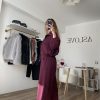 Soft Touch Modal Takım Bordo - Görsel 7