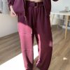 Soft Touch Modal Takım Bordo - Görsel 3