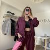Soft Touch Modal Takım Bordo - Görsel 2