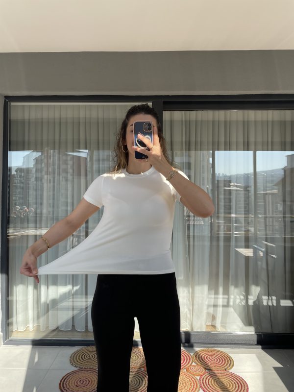 Oys Body Kısa Kol Kırık Beyaz - Görsel 3