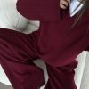 Relax Polo Yaka Triko Takım Bordo - Görsel 2