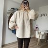 MD Peluş Kazak Krem - Görsel 2