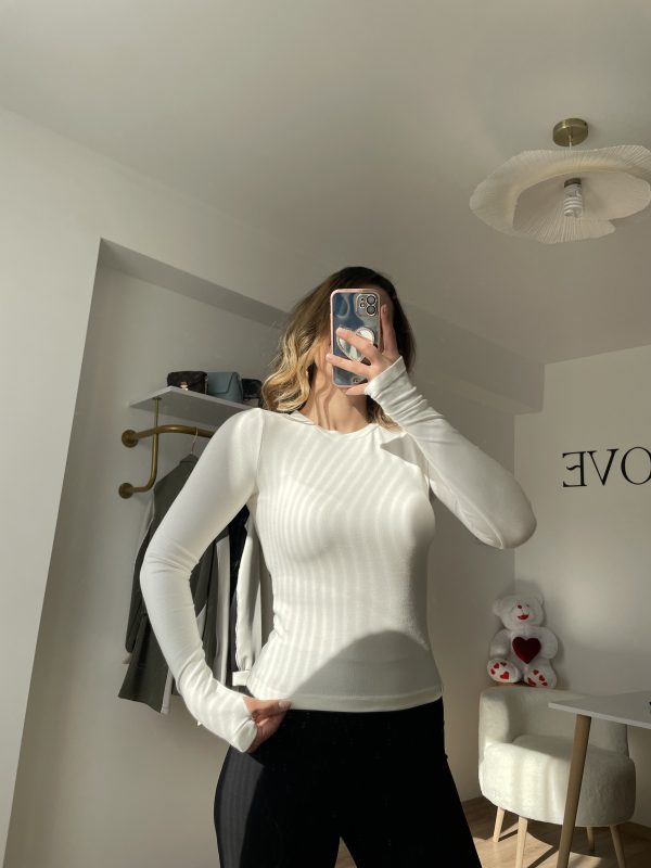 Oys Modal Body Bisiklet Yaka Beyaz - Görsel 4