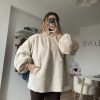 MD Peluş Kazak Krem