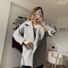 Balıksırtı Kaşe Kaban Siyah - Görsel 7