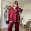 Relax Polo Yaka Triko Takım Bordo - Görsel 3