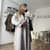Premium Oversize Trençkot Gri - Görsel 9