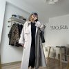 Premium Oversize Trençkot Gri - Görsel 4