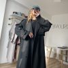 Premium Oversize Trençkot Siyah - Görsel 8