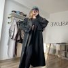 Premium Oversize Trençkot Siyah - Görsel 3