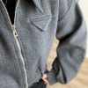 Marka Model Kaşe Bomber Ceket Antrasit - Görsel 2