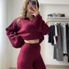 Relax Polo Yaka Triko Takım Bordo - Görsel 10