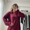 Relax Polo Yaka Triko Takım Bordo - Görsel 9