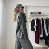 Relax Polo Yaka Triko Takım Koyu Gri - Görsel 3