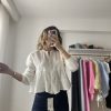 Tasarım Müslin Bluz Beyaz - Görsel 9
