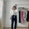 Tasarım Müslin Bluz Beyaz - Görsel 8