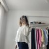 Tasarım Müslin Bluz Beyaz - Görsel 5