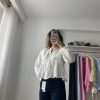 Tasarım Müslin Bluz Beyaz - Görsel 4