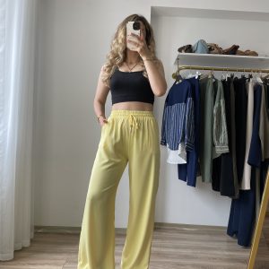 Tensel Pantolon Sarı